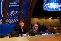 25 January 2012 Council of Europe Parliamentary Assembly Vice President from the ranks of the National Assembly delegation Natasa Vuckovic at the morning part of the PACE session